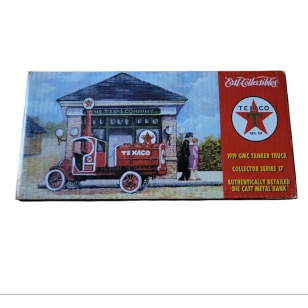 Ertl Texaco Bank 1919 GMC Tanker Truck Series #17 Die Cast Metal Bank